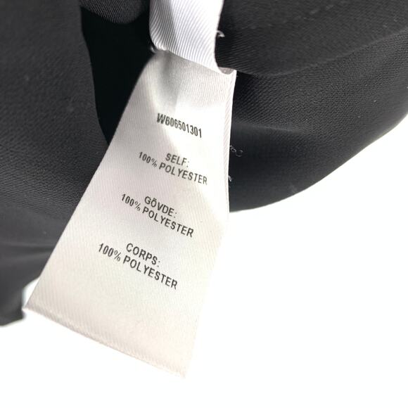 Opening Ceremony Women's Size 8 Black Sleeveless Ruffle Lace Up Mini Shift Dress - Picture 7 of 7